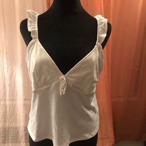 DIVIDED by H&M white tanktop with open back
